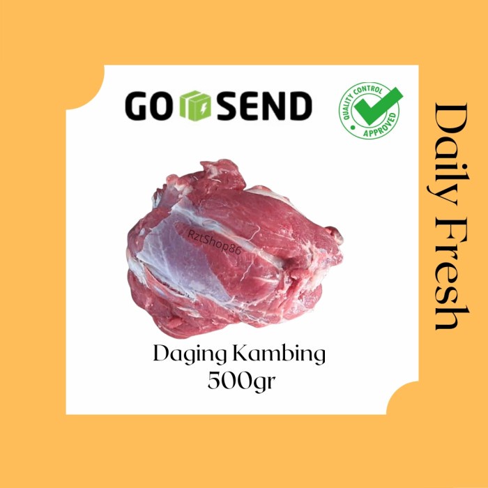 

Lezat- Daging Kambing muda tanpa tulang