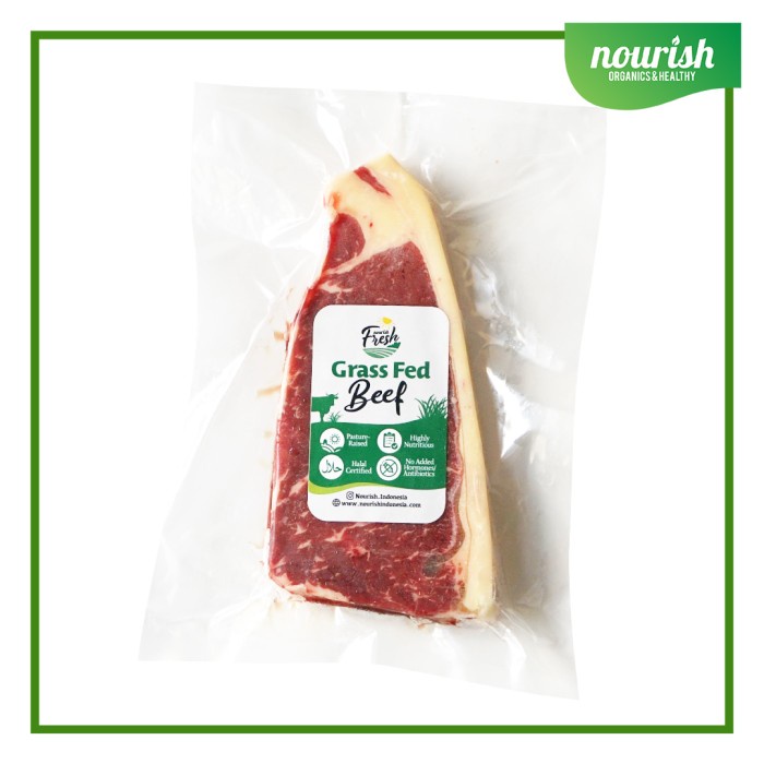 

Lezat- Grass Fed Striploin PR Steak (Daging Grassfed Halal) Frozen 200 gr
