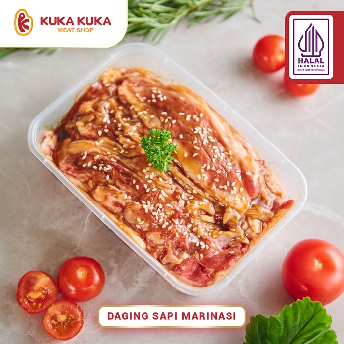 

Lezat- Daging Sapi Marinasi US Beef Slice Bumbu Marinasi - BBQ & Blackpepper