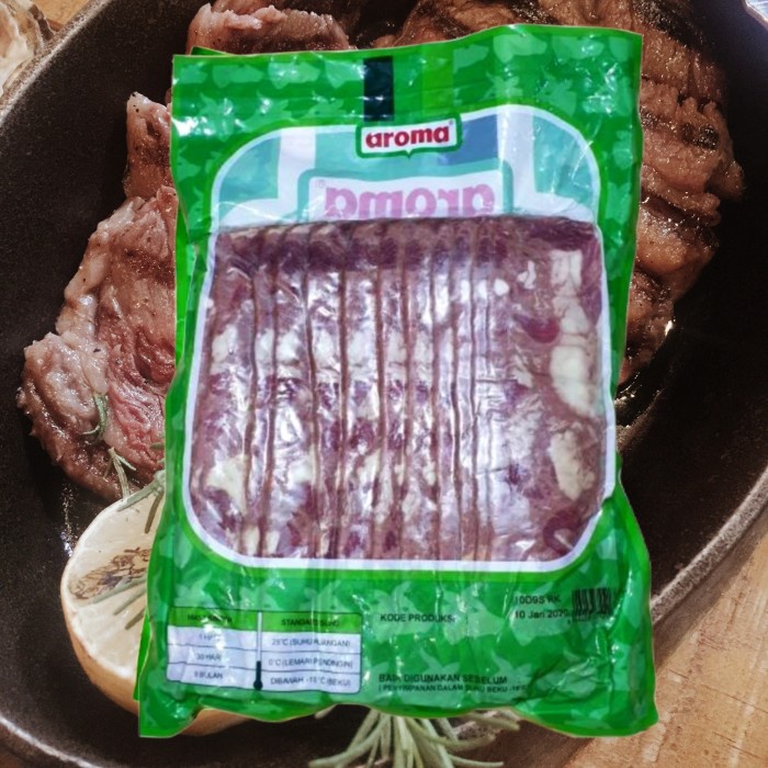 

Lezat- aroma beef bacon 1 kg / smoked beef brisket 1kg