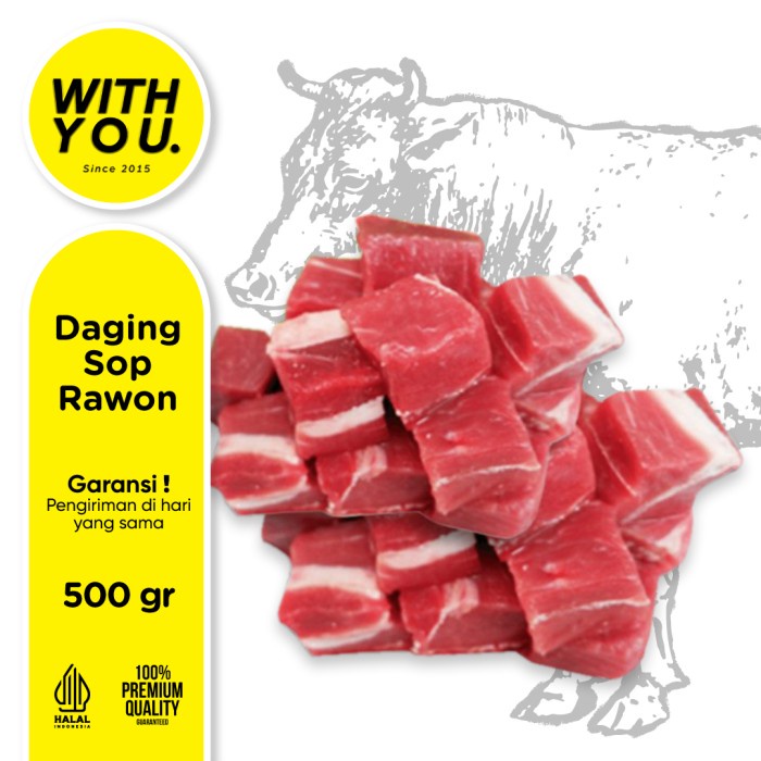 

Lezat- Daging Sapi Sop Rawon Tetelan 500gr