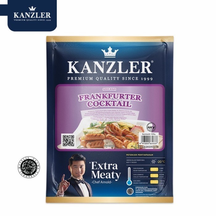 

Lezat- KANZLER Sosis Frankfurter Cocktail 500 gr