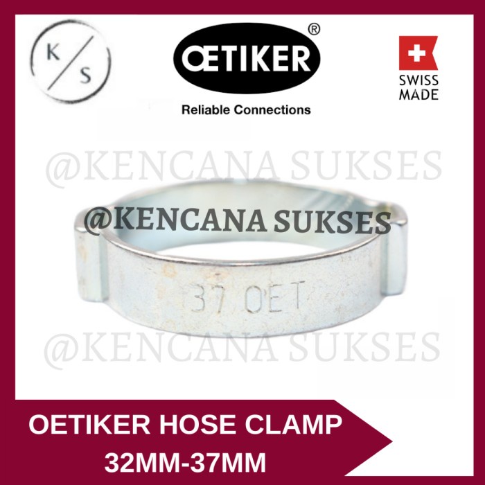 OETIKER HOSE CLAMP 32MM - 37MM / KLEM SELANG OETIKER DOUBLE EAR BEST SELLER