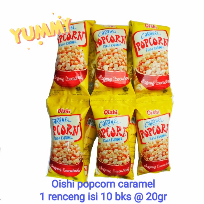 

Oishi Popcorn Caramel Renceng Isi 10 Bks