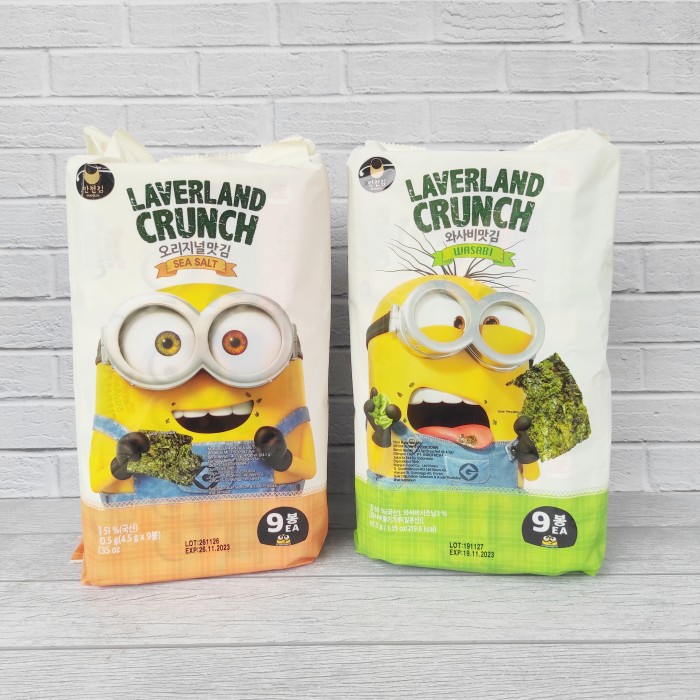 

Laverland Crunch Rumput Laut Wasabi Seasalt 1 Pack Isi 9 Vegan