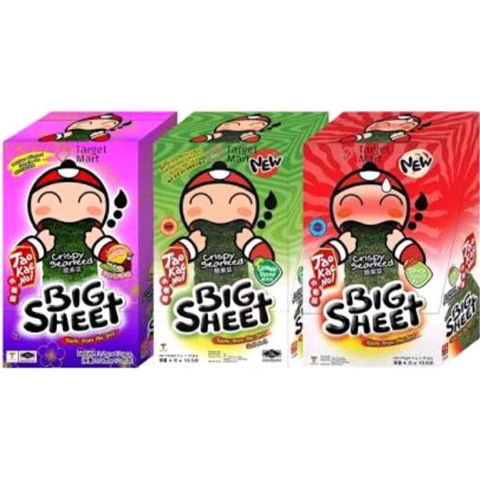 

Tao Kae Noi Big Sheet Rumput Laut Isi 12 Pcs