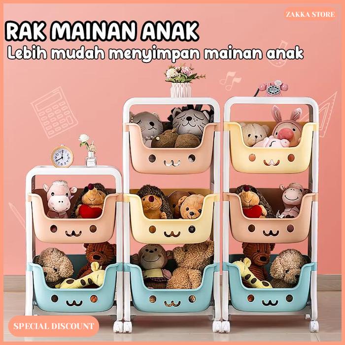 TERBARU!!! ZAKKA STORE COD RAK PENYIMPANAN MAINAN / KOTAK PENYIMPANAN MAINAN ANAK / RAK MAINAN