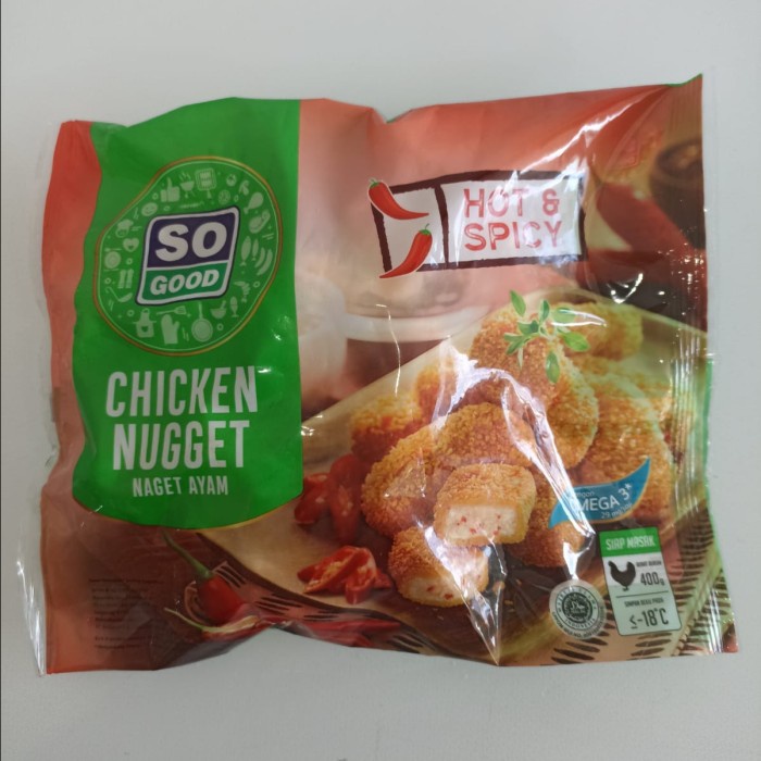 

Lezat- SO GOOD, CHICKEN NUGGET HOT AND SPICY 400GR