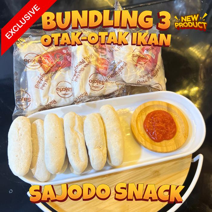 

Lezat- PAKET BEST SELLER OTAK - OTAK IKAN IKAN 3 PCS - Sajodo Snack & Food