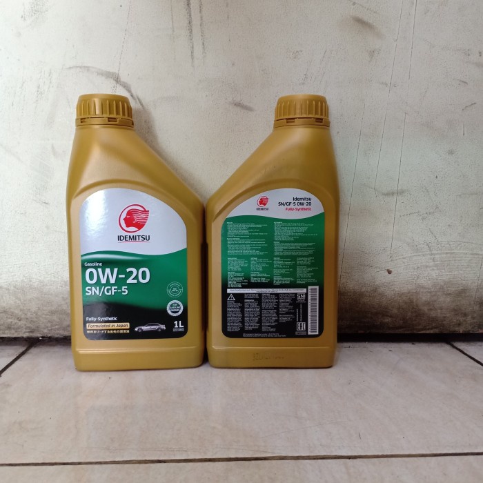 OLI MOBIL IDEMITSU 0W20 0W-20 0-20 0/20 0W/20 FULL SYN KEMASAN 1 LITER ORIGINAL