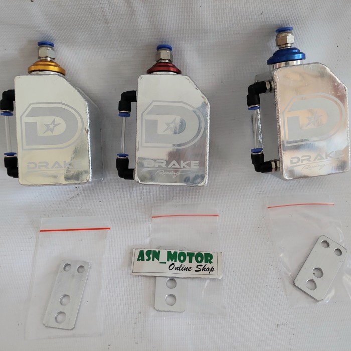 VARIASI TABUNG BOTOL WADAH RESERVOIR AIR RADIATOR DRAKE GOLD BIRU MRH ORIGINAL