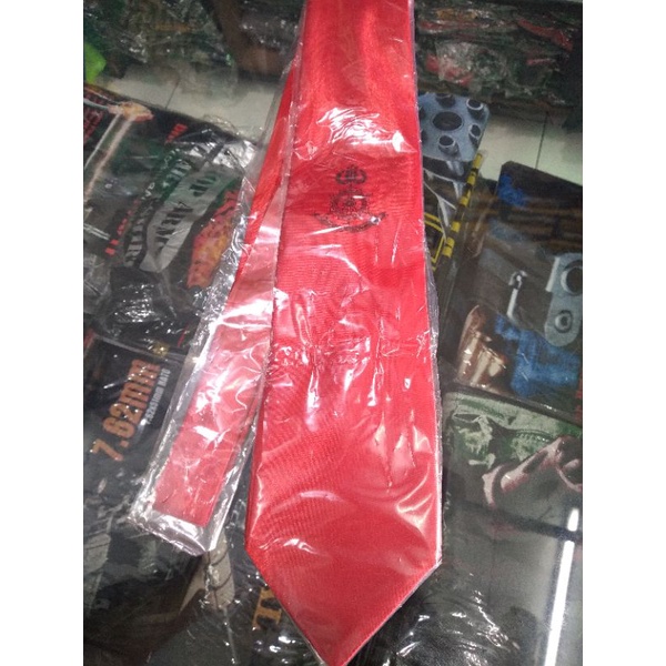 TrendyGaya- dasi merah logo bareskrim, reskrim polri, polisi