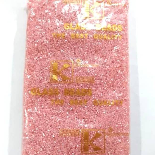 TrendyGaya- Mote Manik Payet Bambu Pendek Semi Jepang KING - Pink