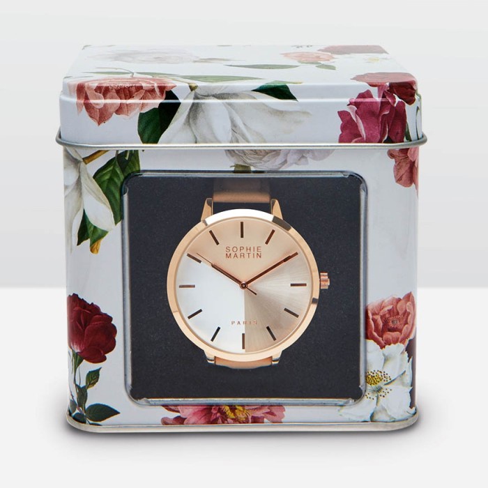 Jam Tangan Analog Wanita Hisha Pink Anti Air 1 ATM Sophie Paris