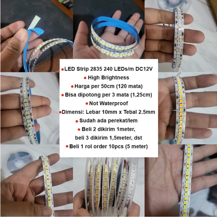 2835 led strip 12v 240 LED/m