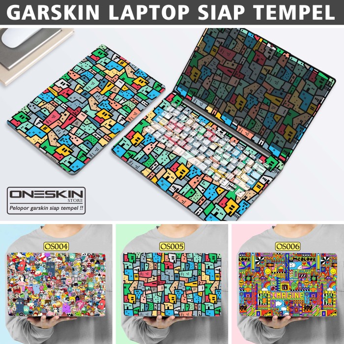 Garskin Laptop-Skin Laptop Macbook-Skin Laptop Toshiba Doodle City
