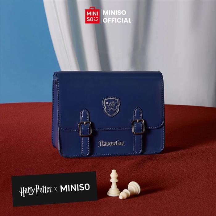 Miniso Harry Potter Preppy Style Crossbody Bag Gryffindor Slytherin Ravenclaw Hufflepuff Tas
