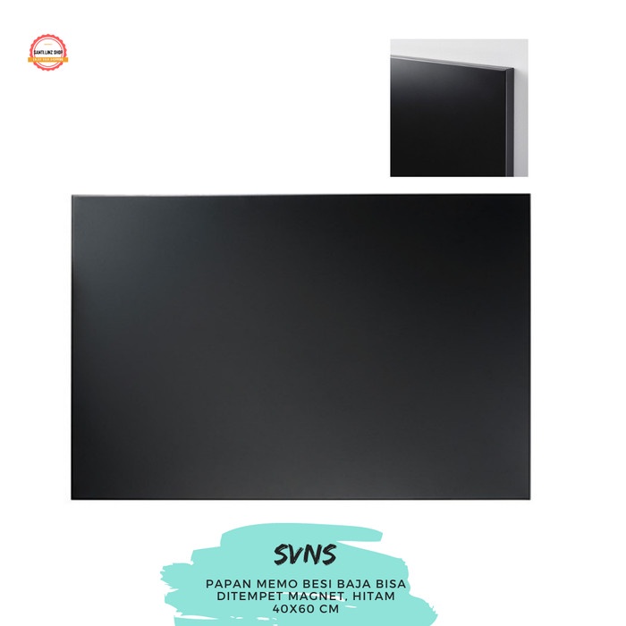 

TERLARIS IKSSvensas, sven, Papan magnet warna hitam memo board 40x60cm