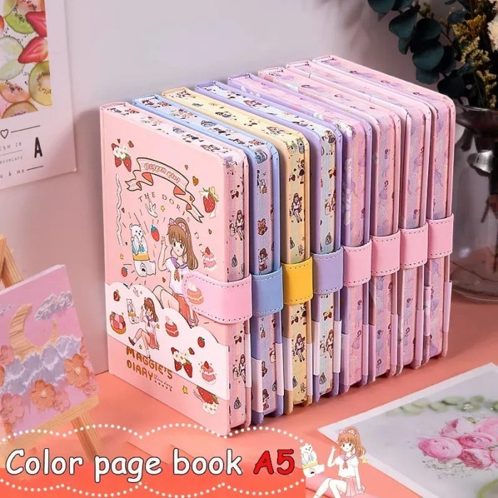 Journal Cute A5 Magnetic Notebook Diary Agenda Planner Jurnal Buku