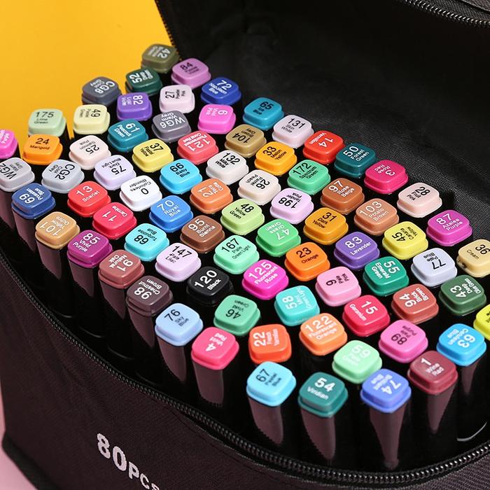 

TS TOUCHFIVE 120PCS WARNA SKETSA SPIDOL UMUM GENERAL MARKER SET ANIMATION MARKERS / SKETCH TWIN