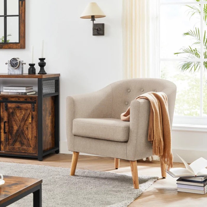 TERLARIS Single Seater Sofa Satu Dudukan Minimalis Sofa Aksen Sofa TARA