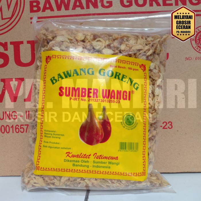 

Bawang Goreng Sumber Wangi 500 Gr / 500Gr / Bawang Sumenep