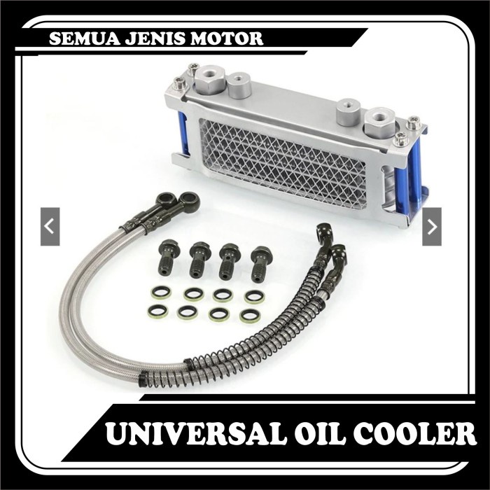 UNIVERSAL OIL COOLER SEMUA JENIS MOTOR ENGINE TRANSMISSION OIL COOLER COOLING RADIATING SYSTEM