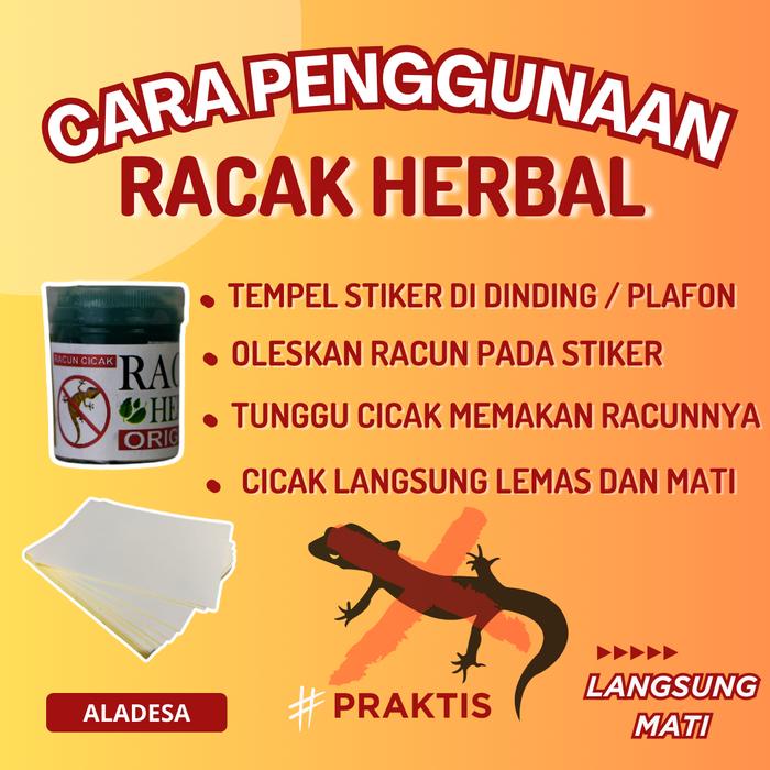 JTTOP" RACUN CICAK HERBAL ORIGINAL PEMBASMI CICAK TOKEK LIZARD POISON ECO-FRIENDLY