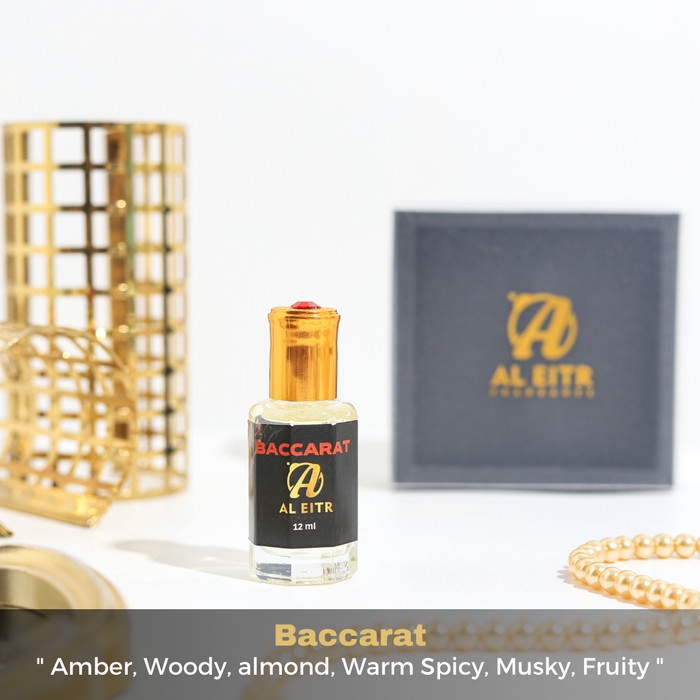 Flash- Parfum Pria Non Alkohol AL EITR Premium BACCARAT Rouge Wangi Mewah