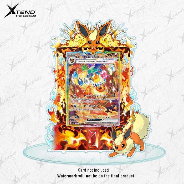 Standee Frame Flareon Terastal Promo Ex Sar Kartu Pokemon Tcg Original