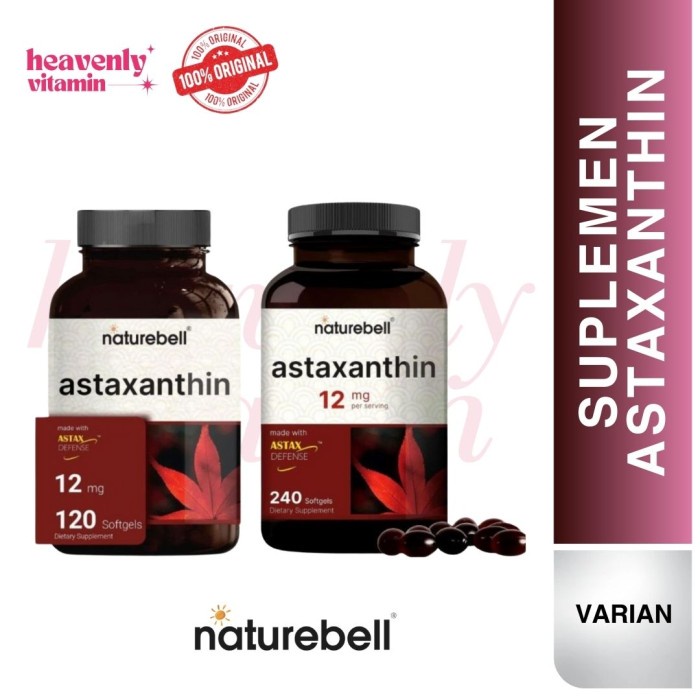 Naturebell Astaxanthin 12Mg - 120 Softgels