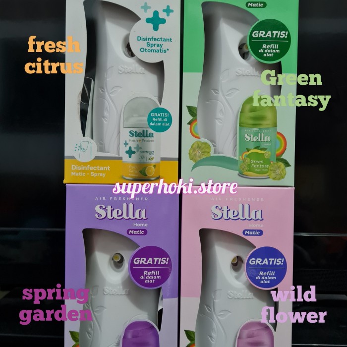 JTTOP" STELLA MATIC BOX SET / DISPENSER STELLA MATIC PENGHARUM RUANGAN