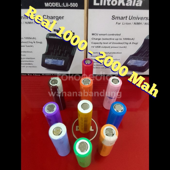 baterai bekas laptop 18650 real 1000-2000 mah *