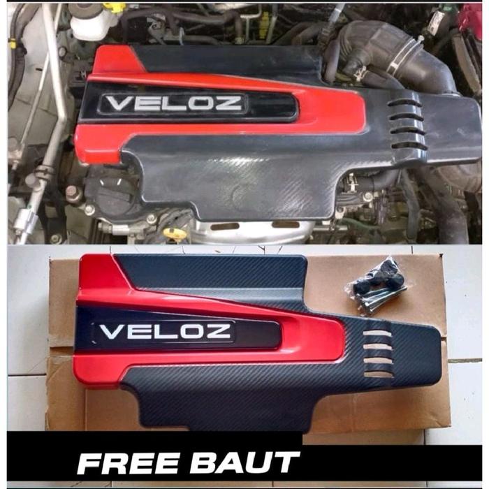 terbaru  paket engine cover penutup mesin atas & crank guard cover pelindung mesin bawah veloz
