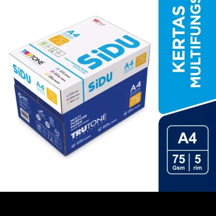 

KERTAS HVS A4 SINAR DUNIA 75GR PER DUS(5RIM)