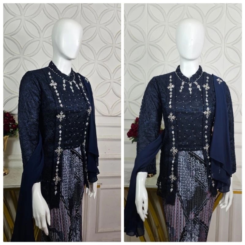 bestpromo kebaya kutu baru brokat slendang / kebaya hijab / kebaya borkat / kebaya terbaru
