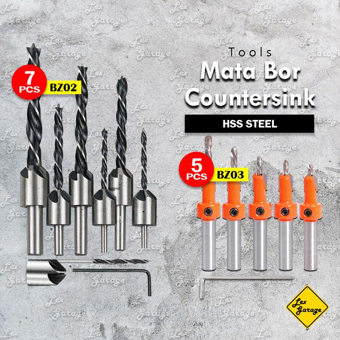 Mata Bor Kayu Countersink Set HSS