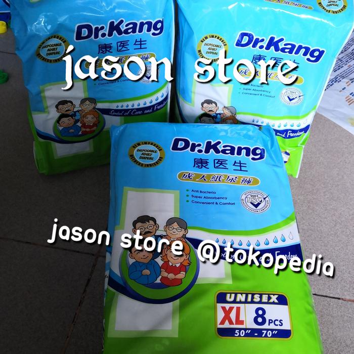 Popok perekat Dr. kang XL 8pcs/Popok Dr.Kang XL perekat