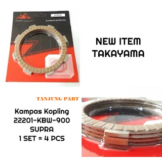 Kampas Kopling (press) HONDA Supra/Grand 22201-KBW-900 TAKAYAMA Genuine Part