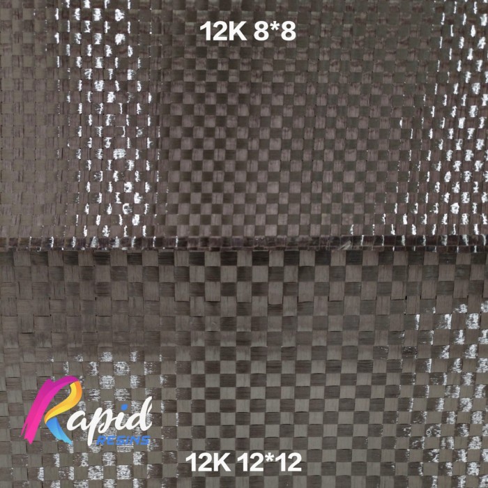 Serat Carbon Karbon Not Kevlar Fiber Fabric 12K Spread Tow 200 gsm