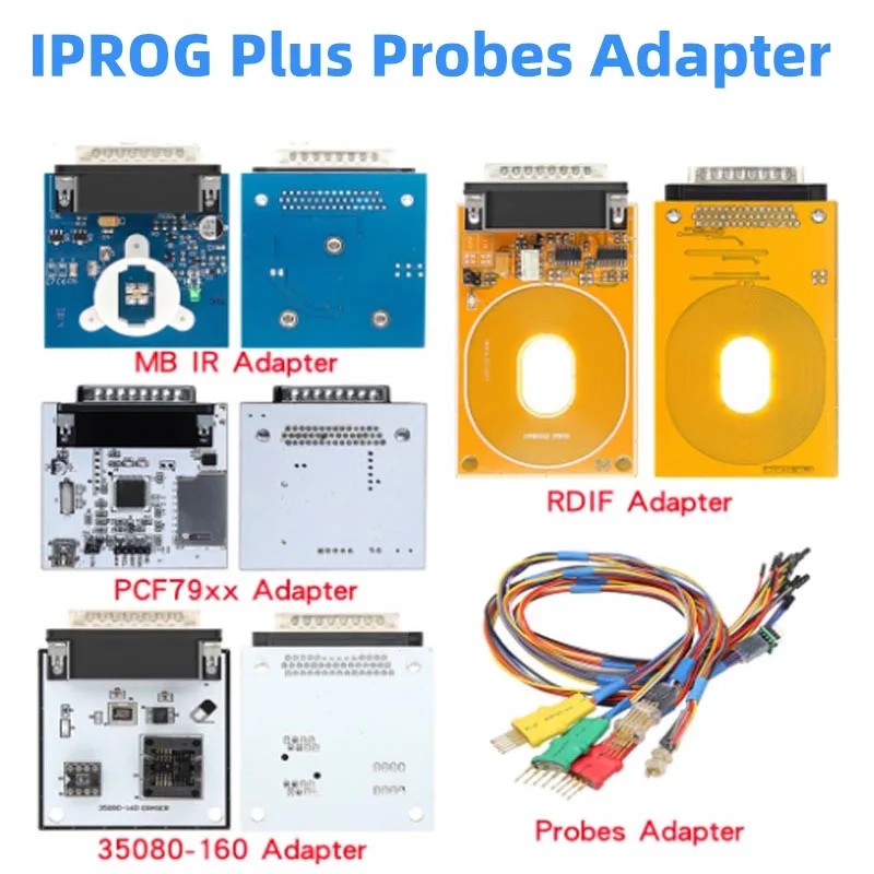 NEW IPROG Pro V87 IR MB PCF79XX RFID 35080-160 Adapter ECU Key Programmer Tool Suitable for IPROG Pl