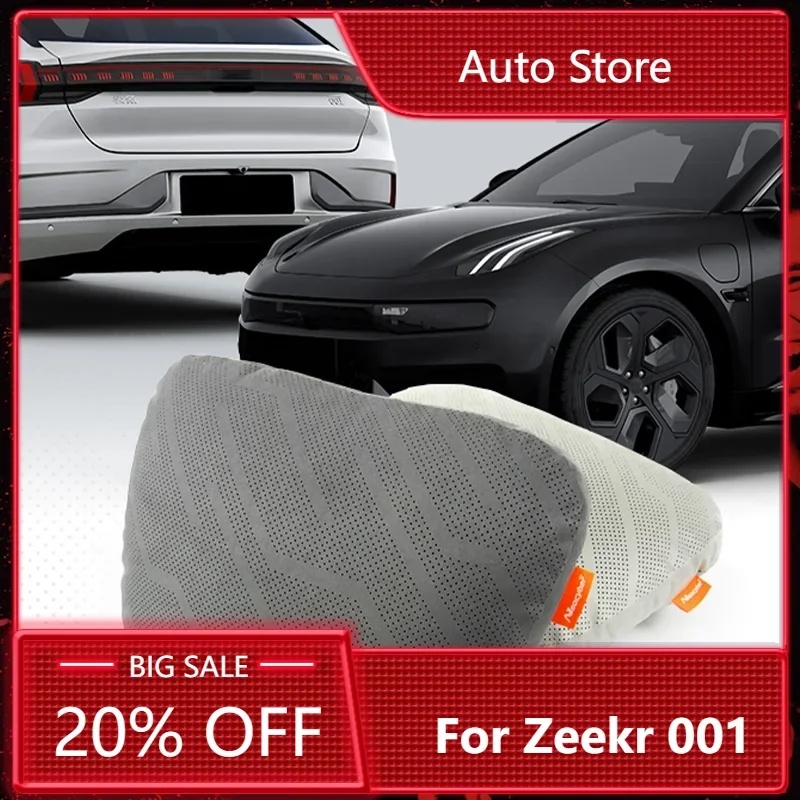 NEW New！ For Zeekr 001 2021 2022 2023 2024 Car Styling Suede Seat Headrest Hidden Without Tie Neck P