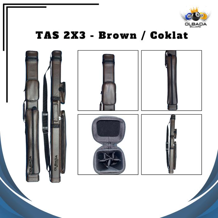 Promo.. Tas Billiard 2X2 / Tas 2X3 Premium Leather / Tas Olahraga Bola Billiard / Tas Billiard