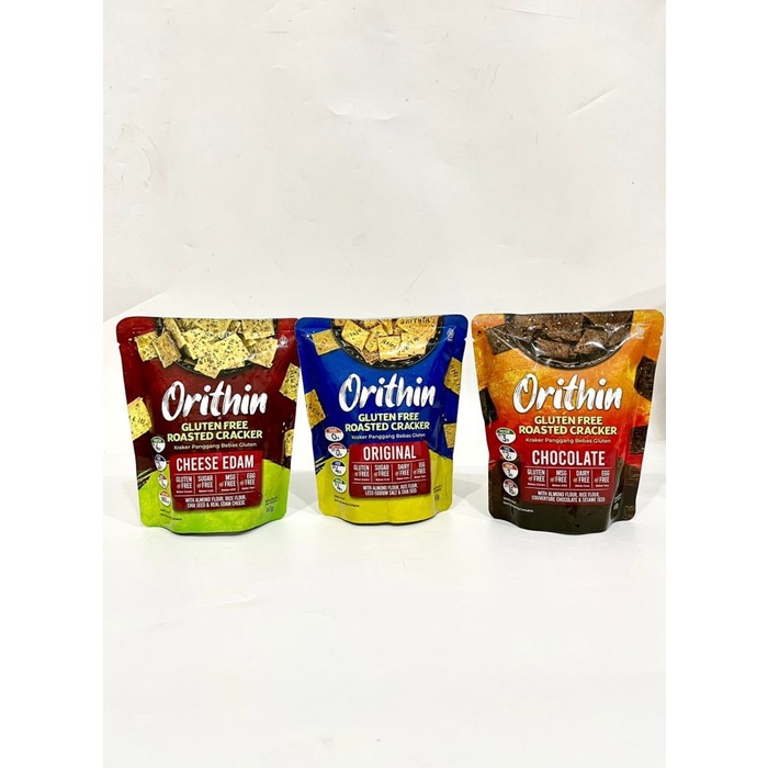 

(TopSeller) ORIThin Snack Gluten Free 30Gr Cemilan Sehat Kaya Serat Tanpa Gluten