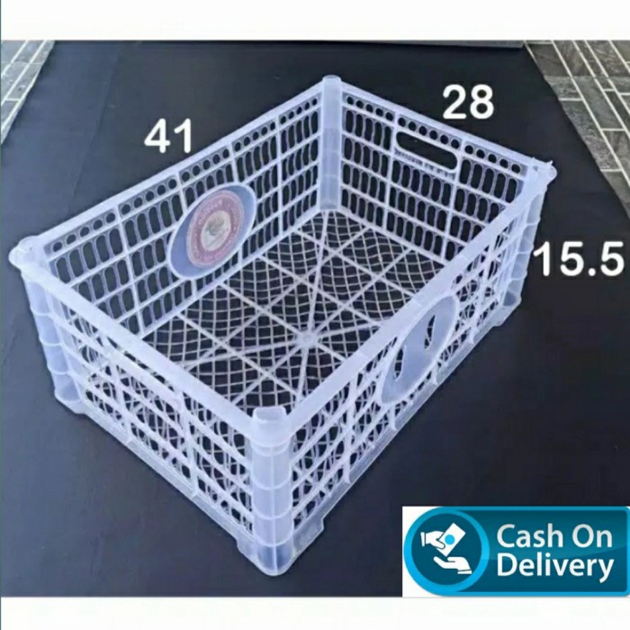 [TERMURAH] Keranjang Plastik Persegi Bekas Buah Jeruk *