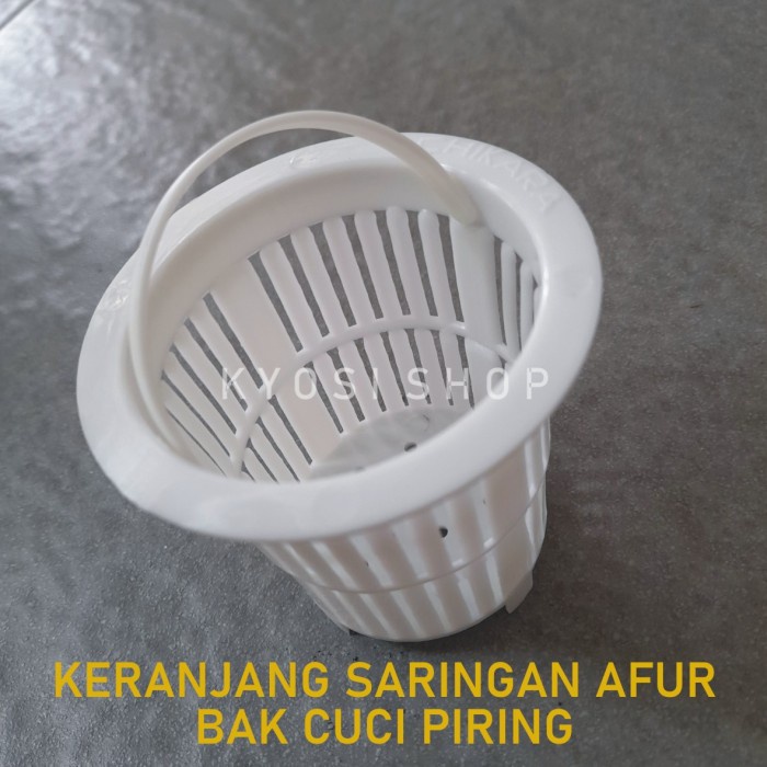 Saringan Keranjang Afur PVC Plastik Wastafel Bak Cuci Piring *