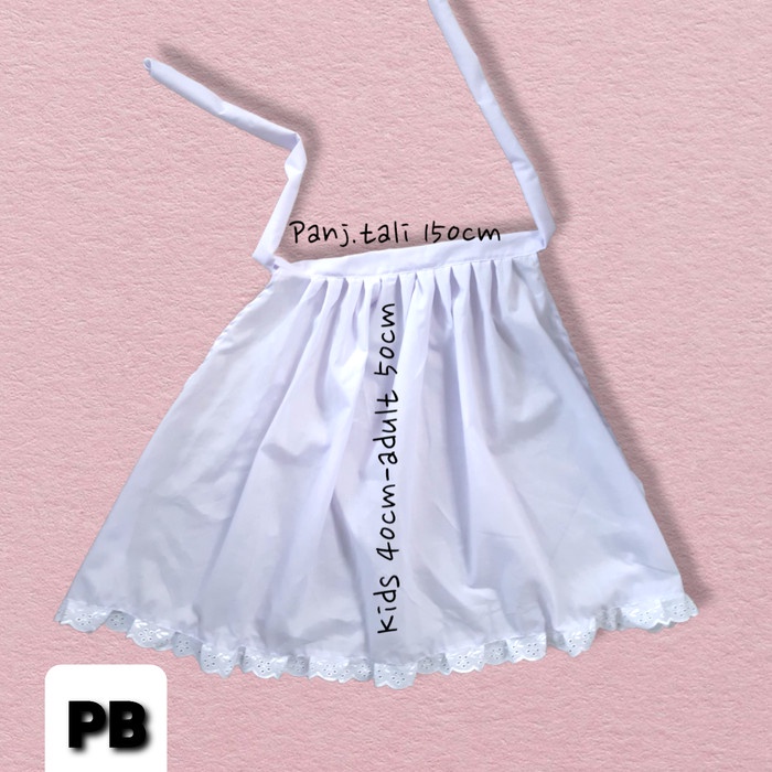 Apron celemek katun renda