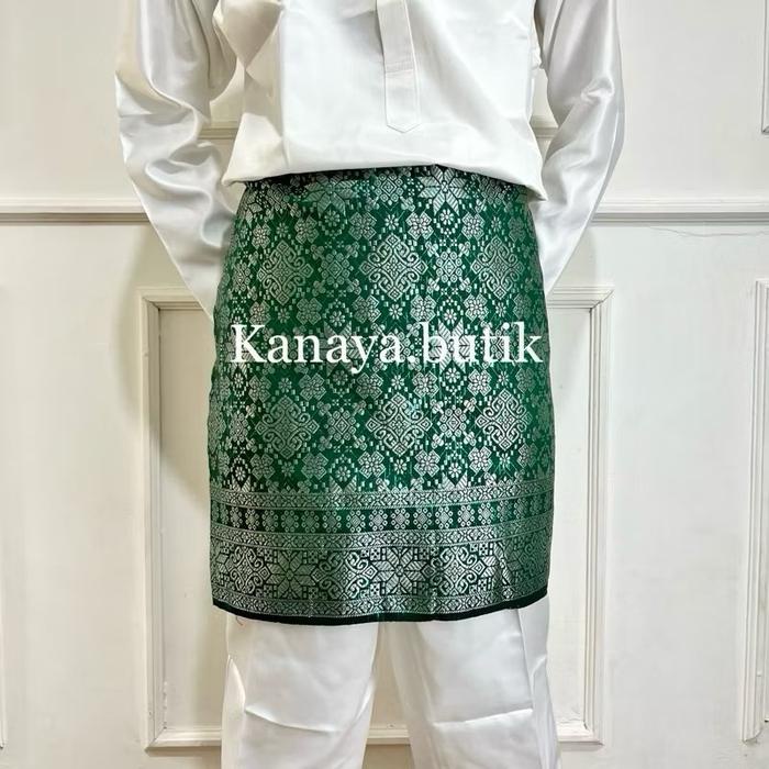 OBRAL Songket pria Melayu // rumpak songket pria melayu // songket samping pria melayu // songket