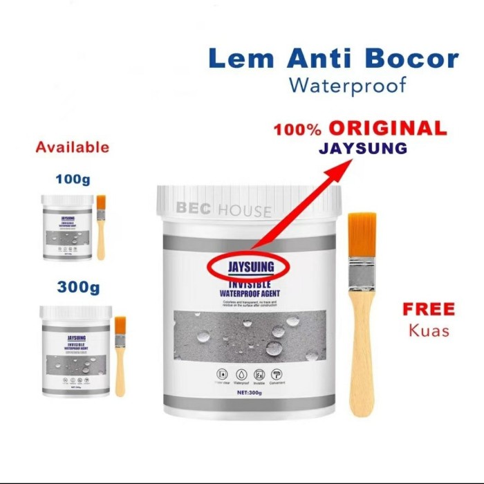 Lem JAYSUING anti bocor Lem transparan, waterproof