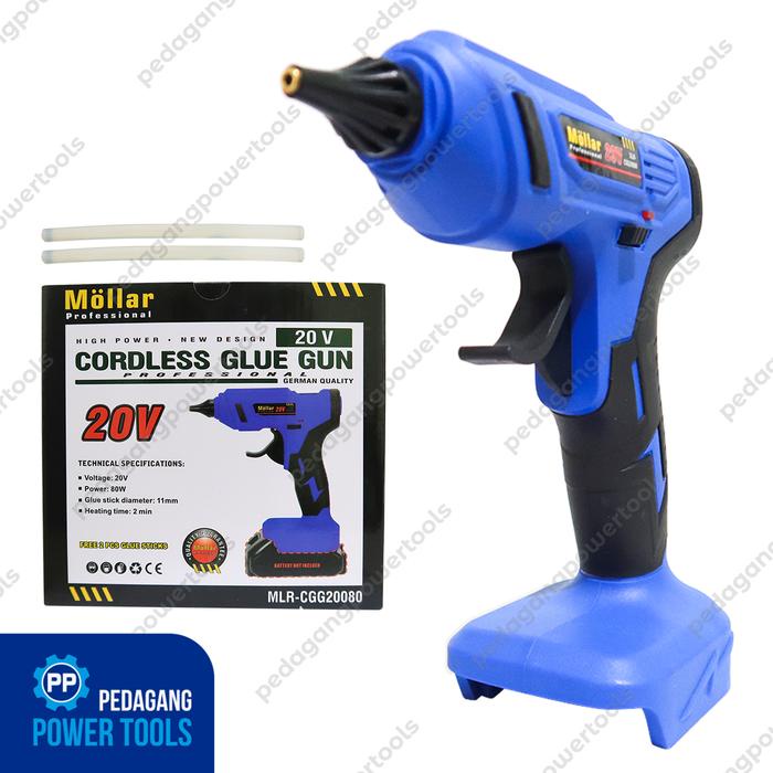 

MOLLAR 20080-U Cordless Glue Gun 20V Lem Tembak Tanpa Charger Baterai